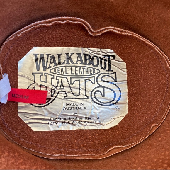 Walkabout Leather Cowboy Hat-Med - Picture 5 of 5